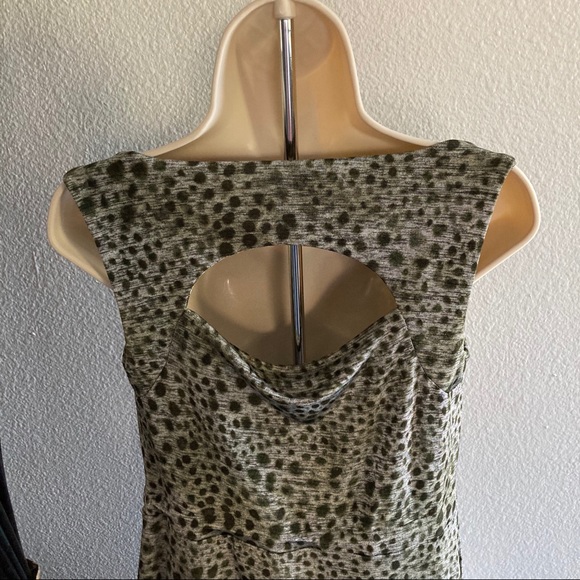 Jennifer Lopez Cheetah Print Cowl Neck Dress - Picture 9 of 9